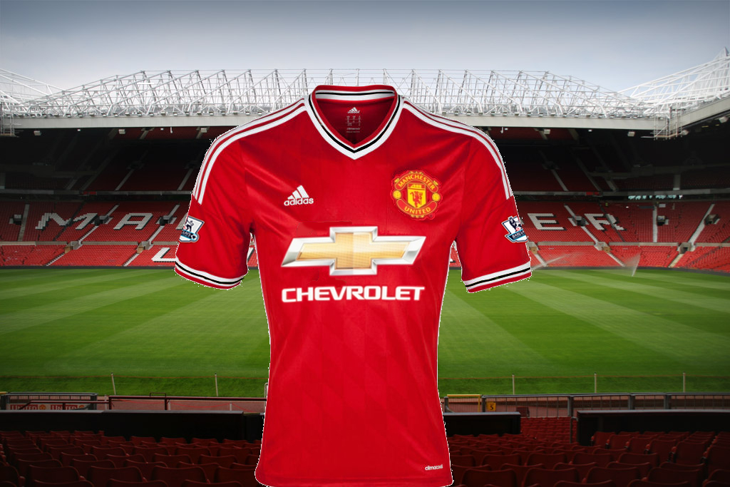 Manchester United Jersey for Season 20152016 Sponsored by Adida
